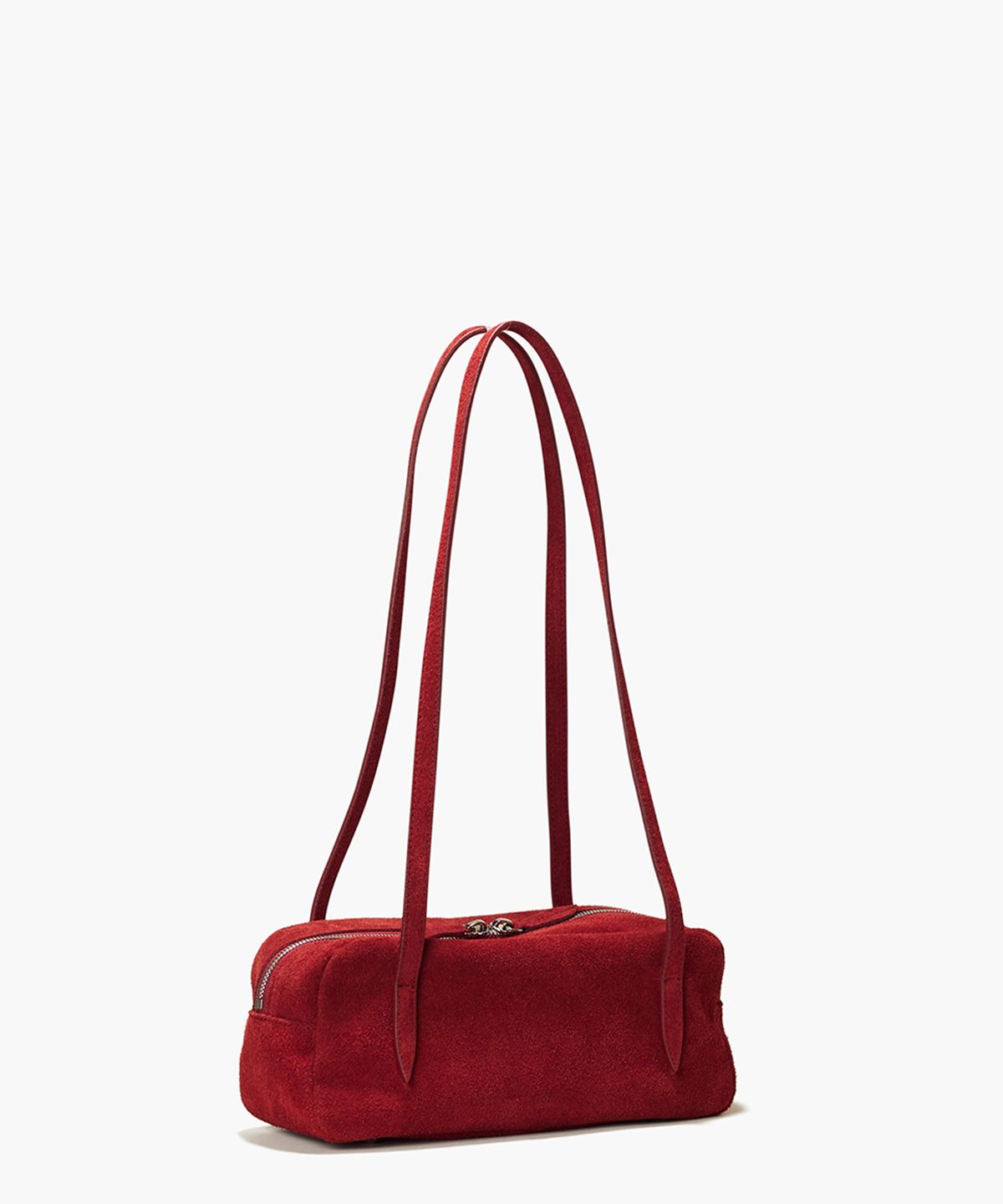 플로르(FLOR) 윌로 플루트 미니 숄더백 Willo Flute Bag Mini Suede Red