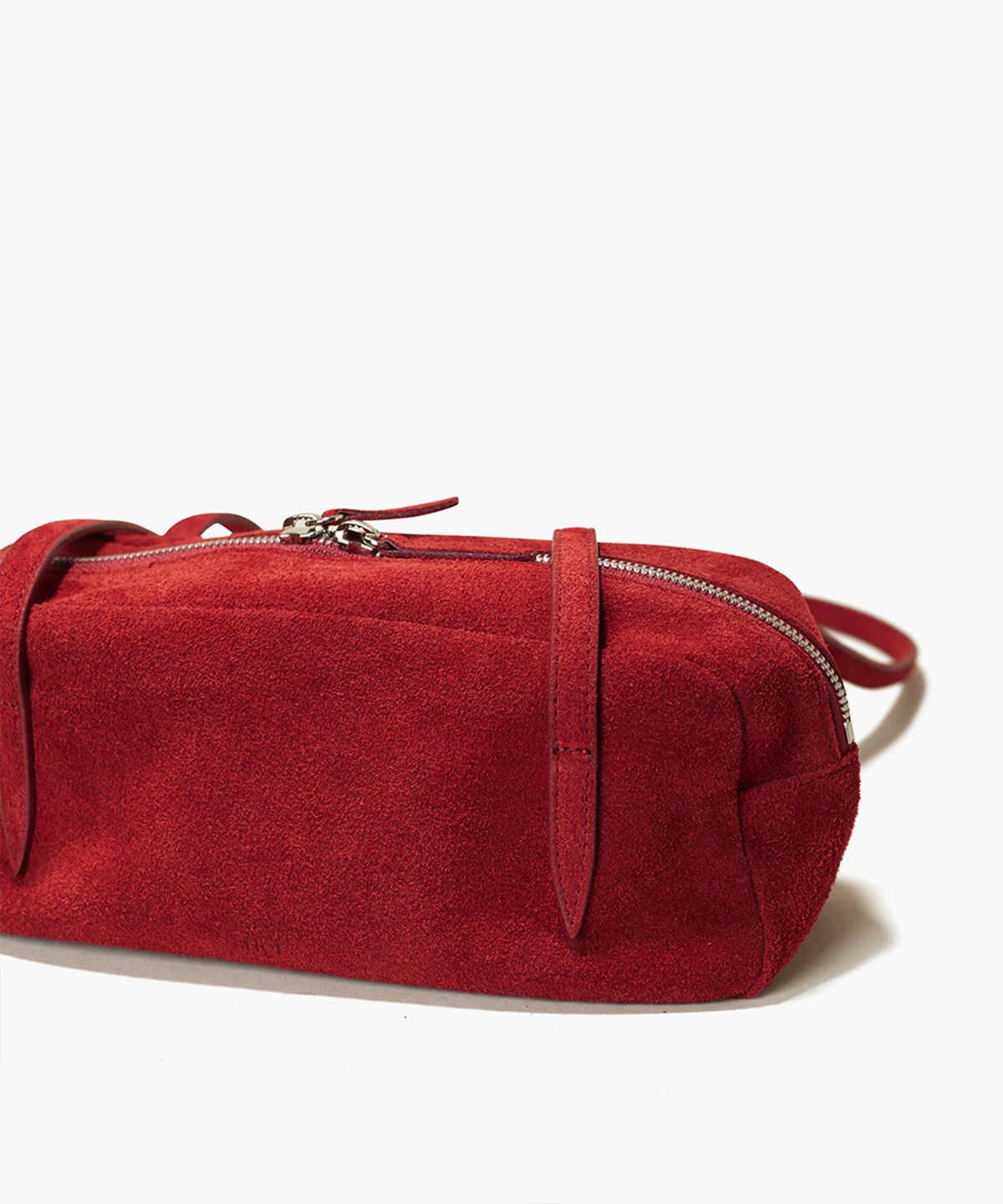 플로르(FLOR) 윌로 플루트 미니 숄더백 Willo Flute Bag Mini Suede Red
