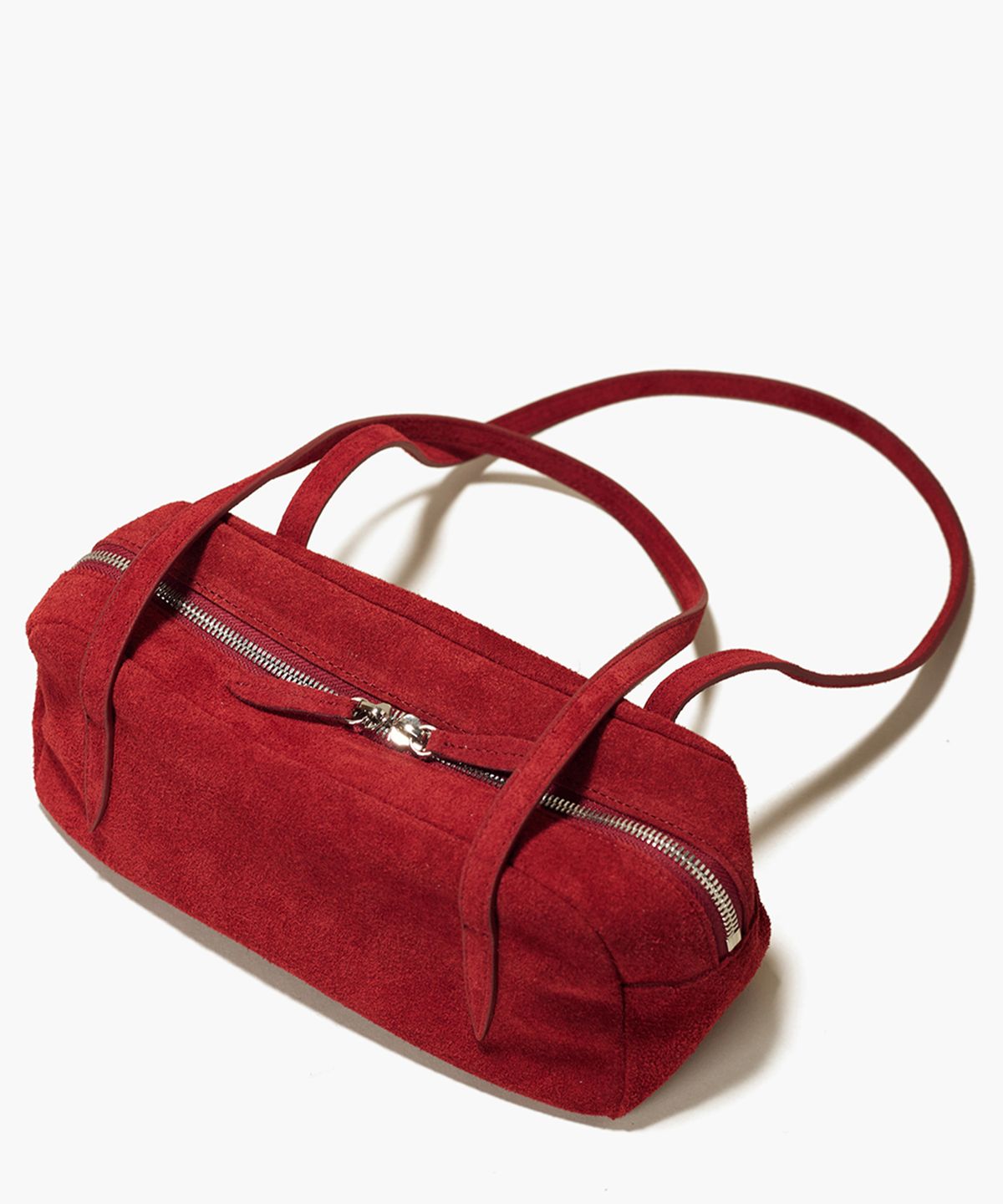 플로르(FLOR) 윌로 플루트 미니 숄더백 Willo Flute Bag Mini Suede Red