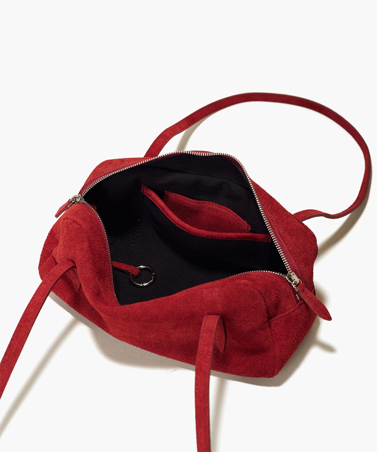 플로르(FLOR) 윌로 플루트 미니 숄더백 Willo Flute Bag Mini Suede Red