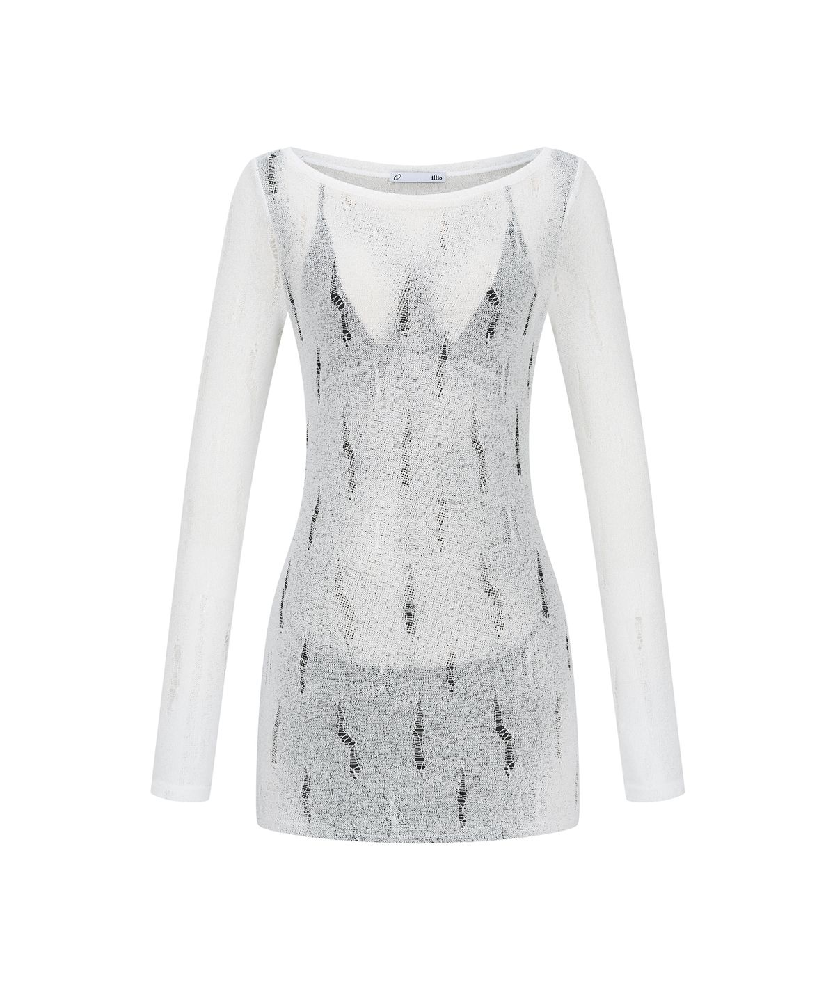 일리오(ILLIO) White My skin damage knit