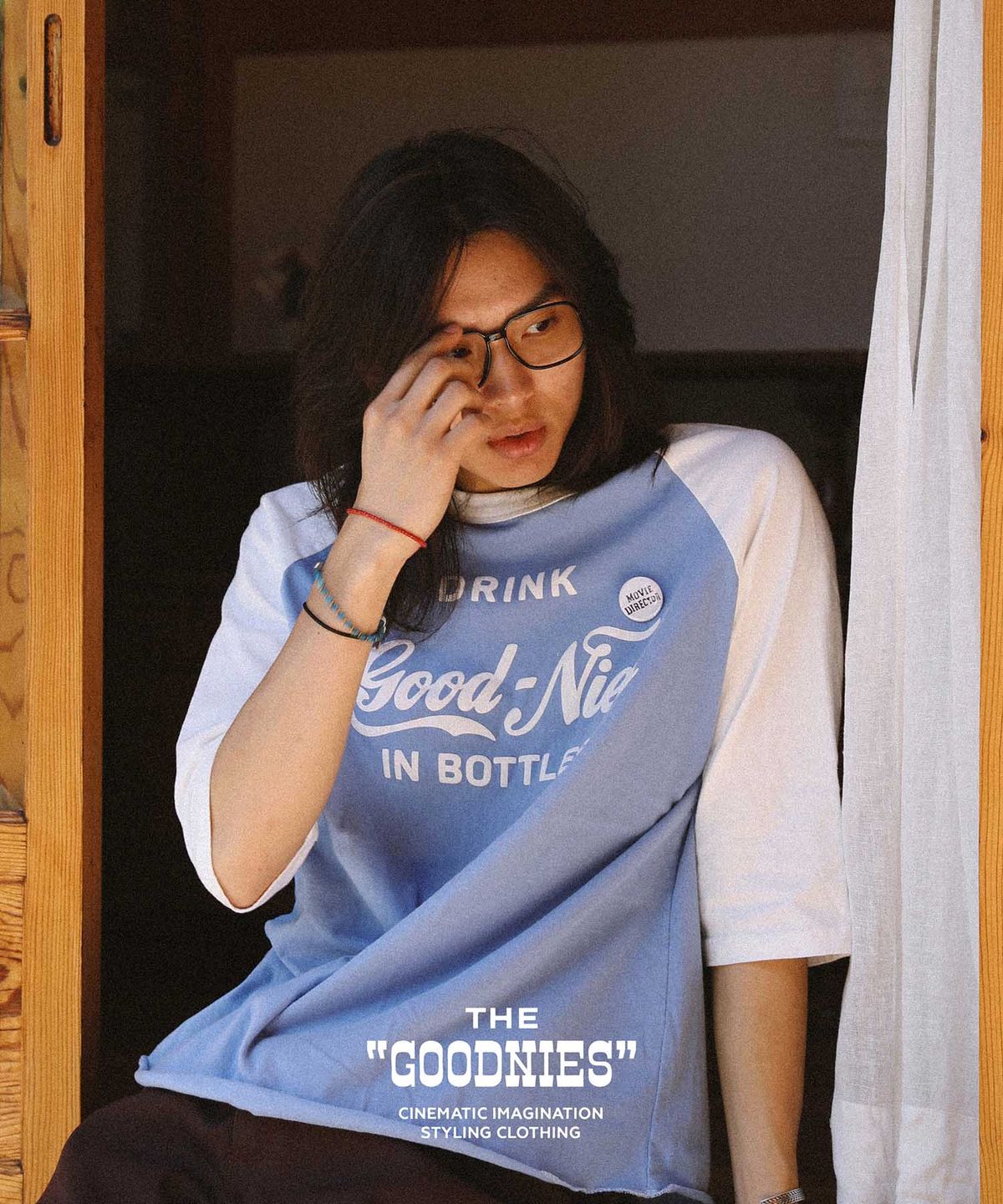 굿니스(GOODNIES) DRINK Good Nies. 3/4 Sleeve Raglan T-Shirt