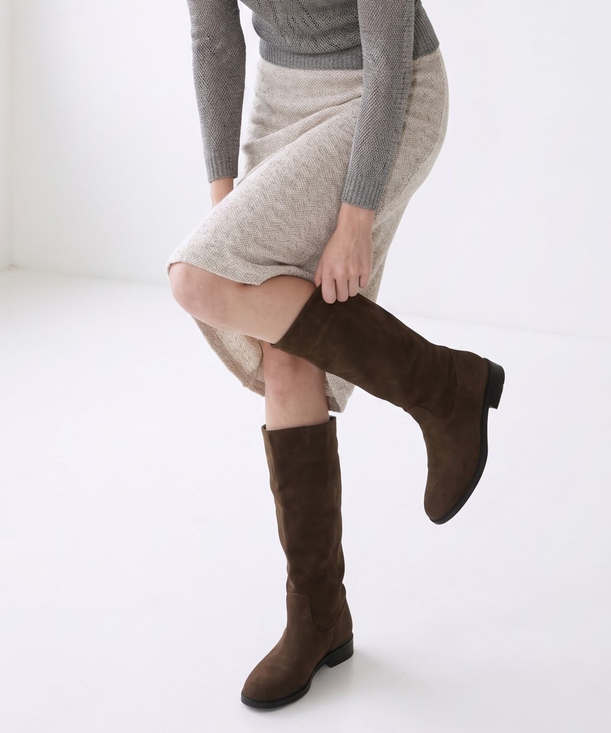 메티에(METIER) me1033 soft slouch collar long boots 소프트 슬라우치 롱부츠 3color