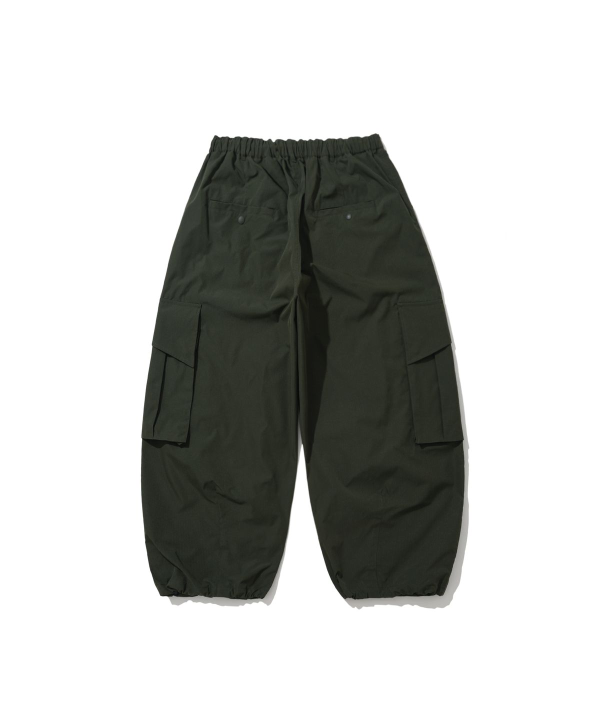 앵글런(ANGLAN) Ripstop Snap Cargo Balloon Pants - Khaki