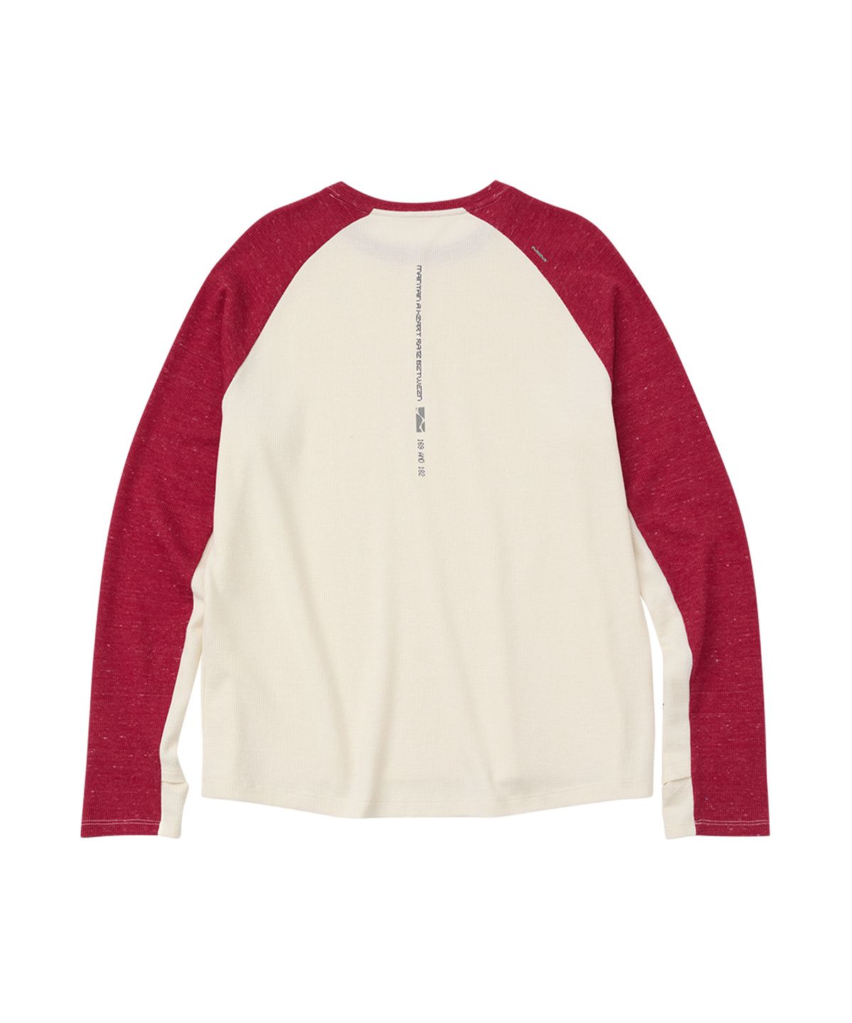 엠아이엠(MIM) TWO-TONE WAFFLE LONG SLEEVE_Ivory