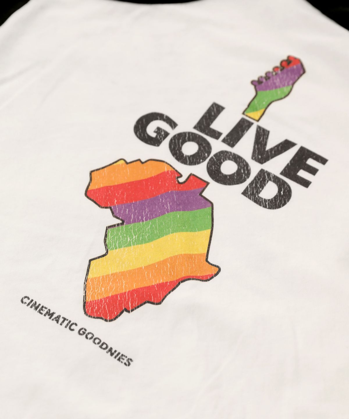 굿니스(GOODNIES) LIVE GOOD. 3/4 Sleeve Raglan T-Shirt