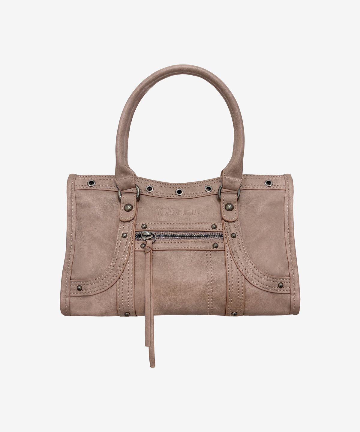 블랙 퍼플(BLACK PURPLE) 벨튼 로고 미니 토트백_핑크 Velton Logo Mini Tote Bag_Pink