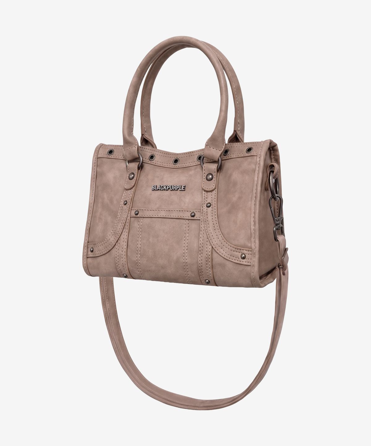 블랙 퍼플(BLACK PURPLE) 벨튼 로고 미니 토트백_핑크 Velton Logo Mini Tote Bag_Pink