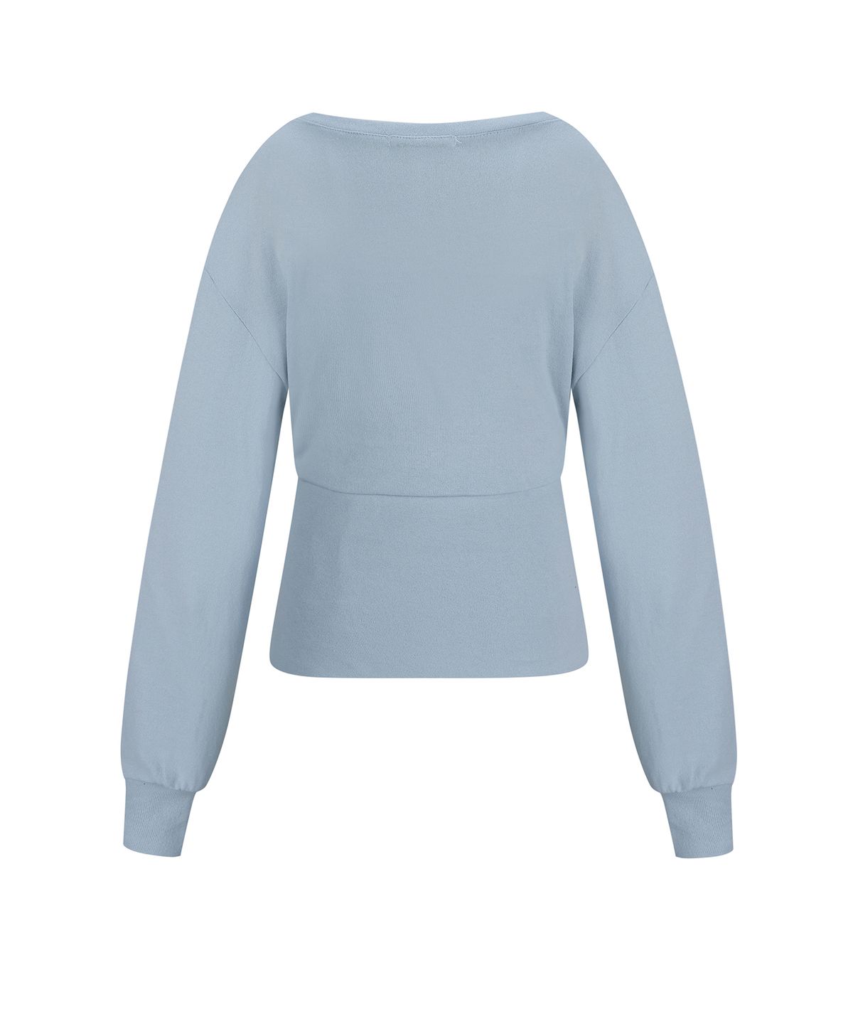 일리오(ILLIO) Blue Shaped layered V-neck knit