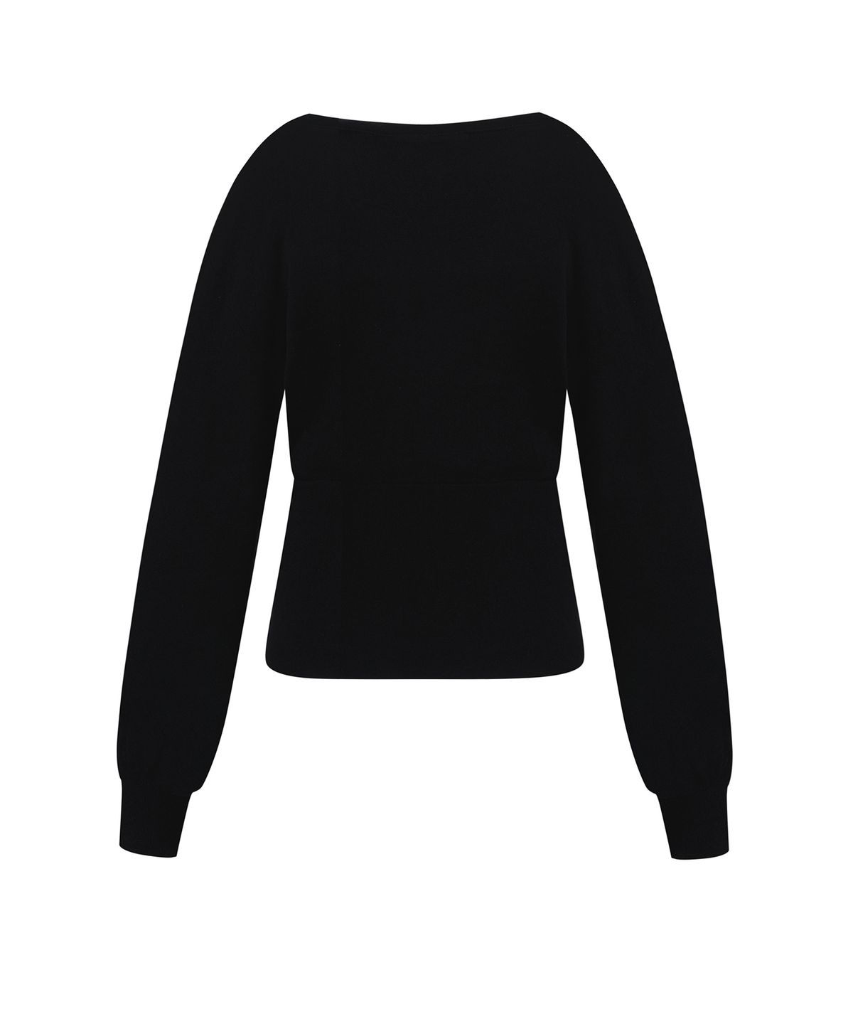 일리오(ILLIO) Black shaped layered V-neck knit