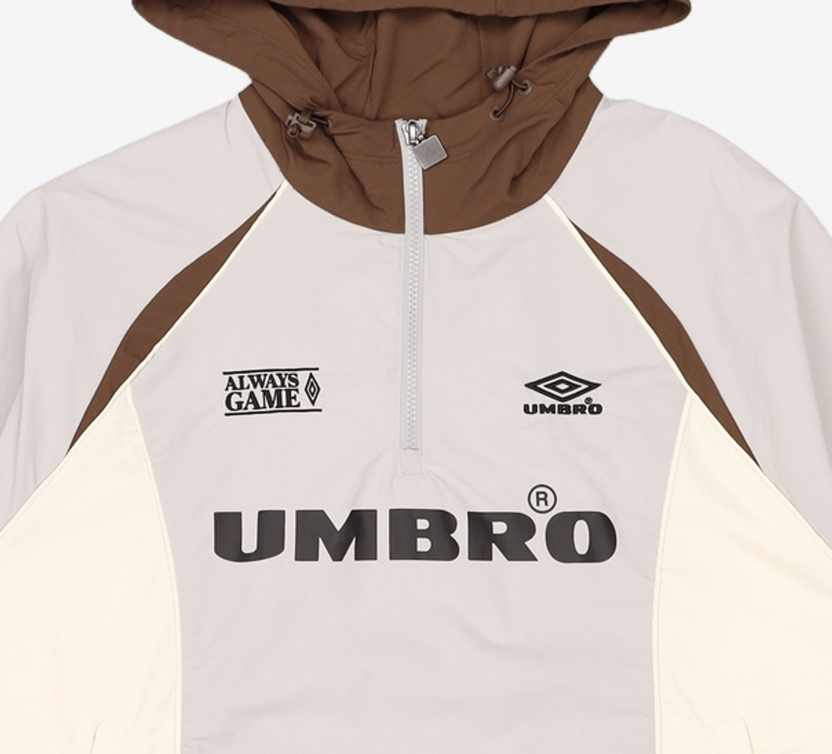 엄브로(UMBRO) HBL 스포티 캐주얼 후드 아노락 라이트 그레이(UQ123CWT21) 90