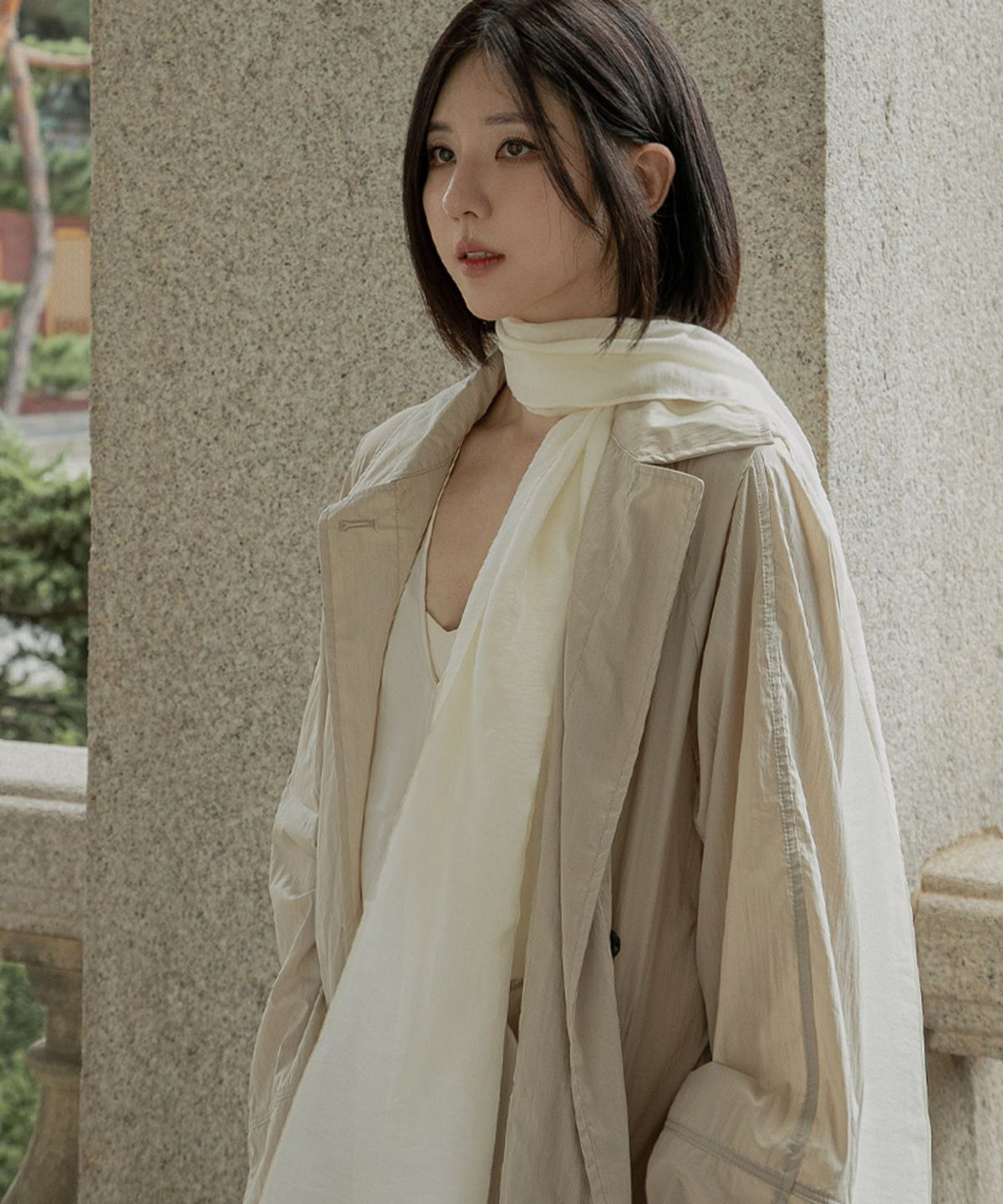 벤앤쿠(VENANDQU) Air Tencel Scarf (3 Colors)