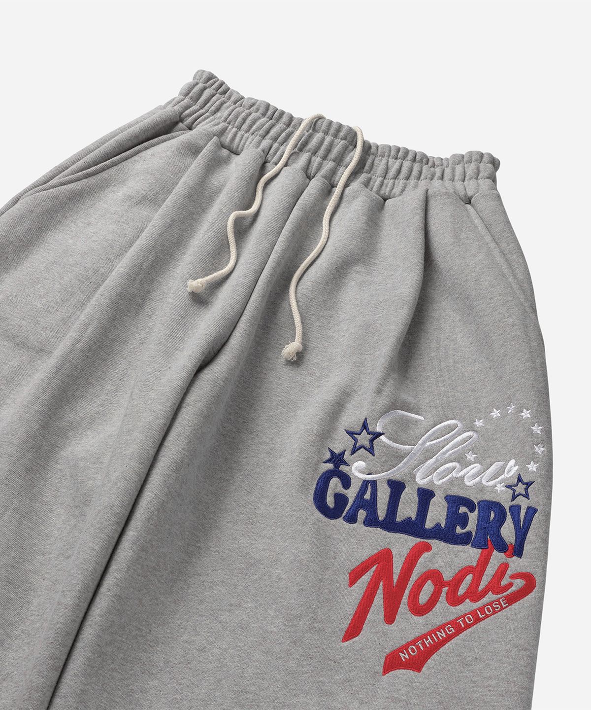 노디(NODI) 슬로우 갤러리 스웻 팬츠 멜란지 그레이