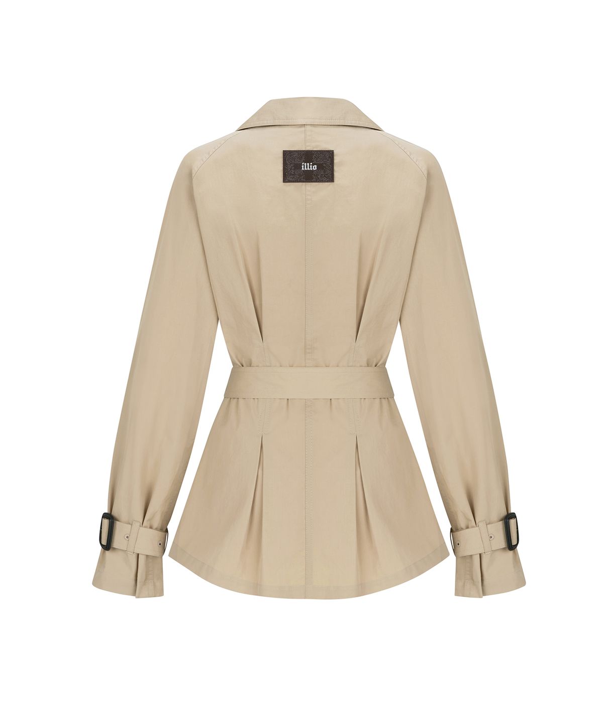 일리오(ILLIO) Beige Shirring half trench coat