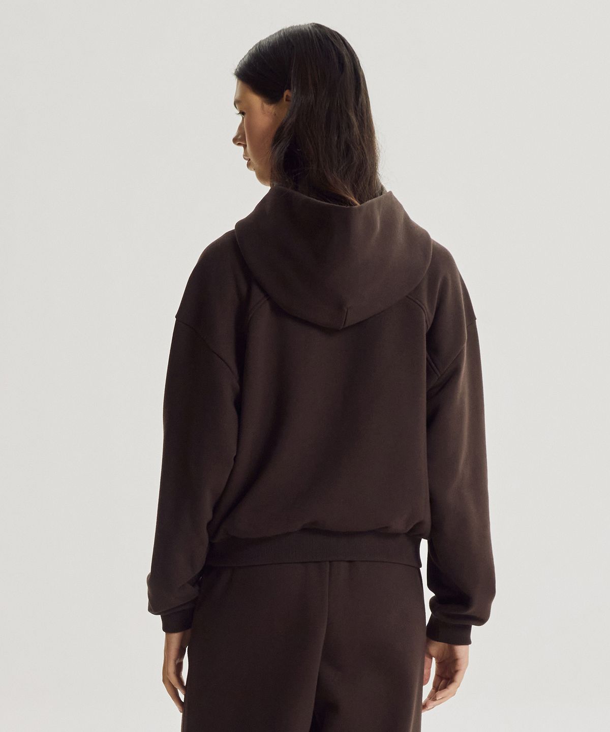 뉴발란스(NEW BALANCE) NBN0G4W012 / WOMEN 에센셜 기모 후드티 (BROWN)
