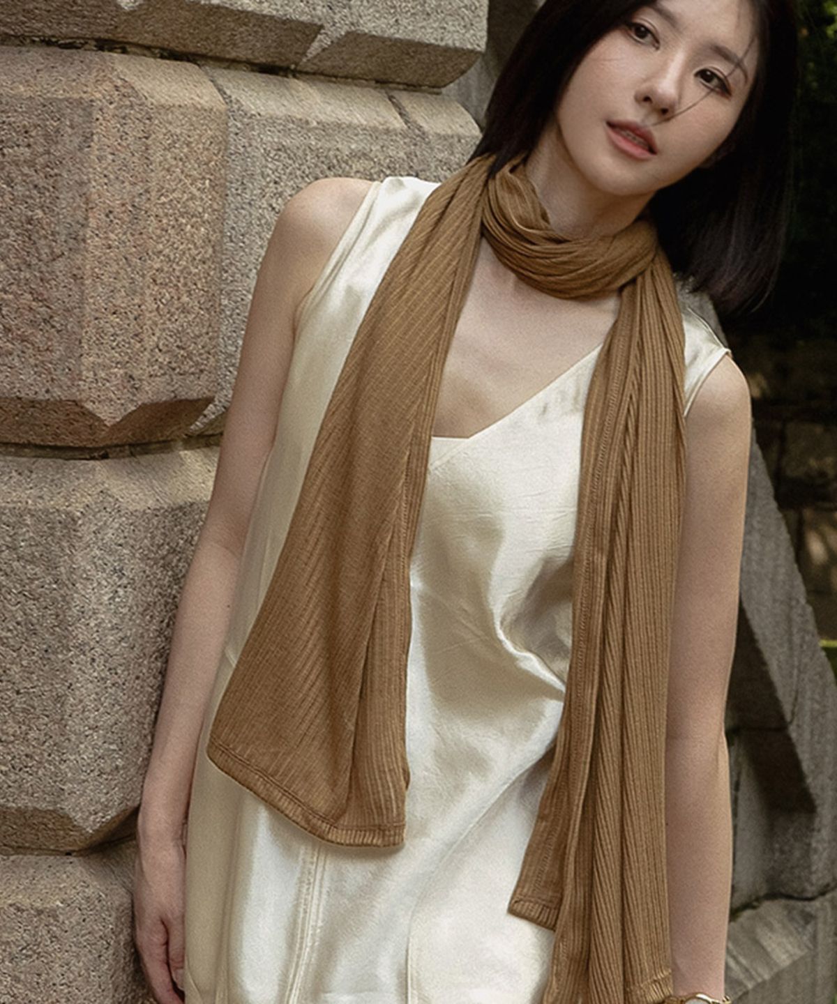 벤앤쿠(VENANDQU) Fine Rib Scarf (4 Colors)