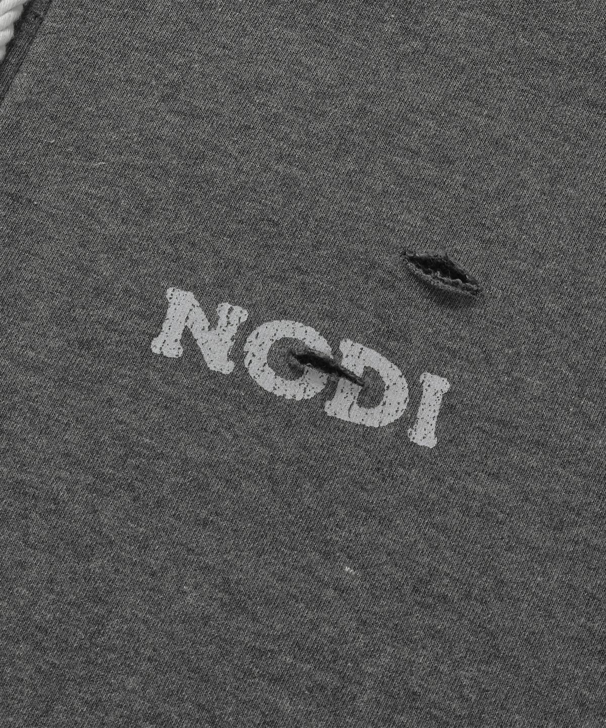 노디(NODI) 올드 마그넷 후드 집업 차콜 멜란지