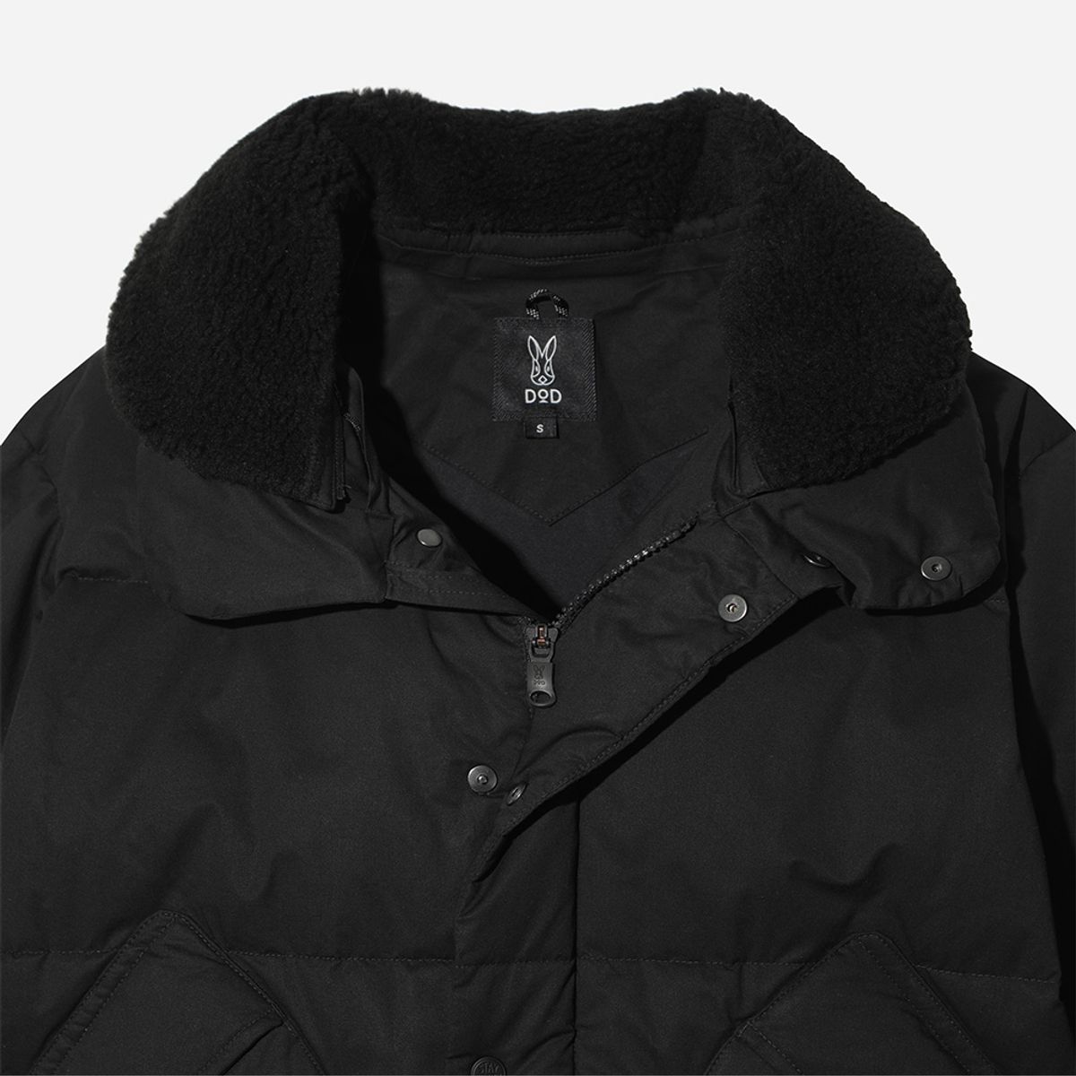 디오디(DOD) 여성) 코나 하이웜 D7 카라 다운자켓(BLACK)