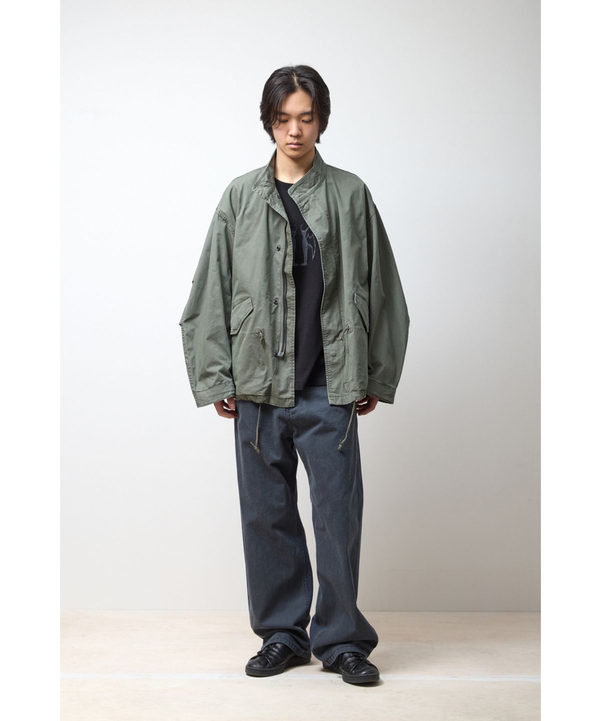 해칭룸(HATCHINGROOM) Short Mods Parka Khaki