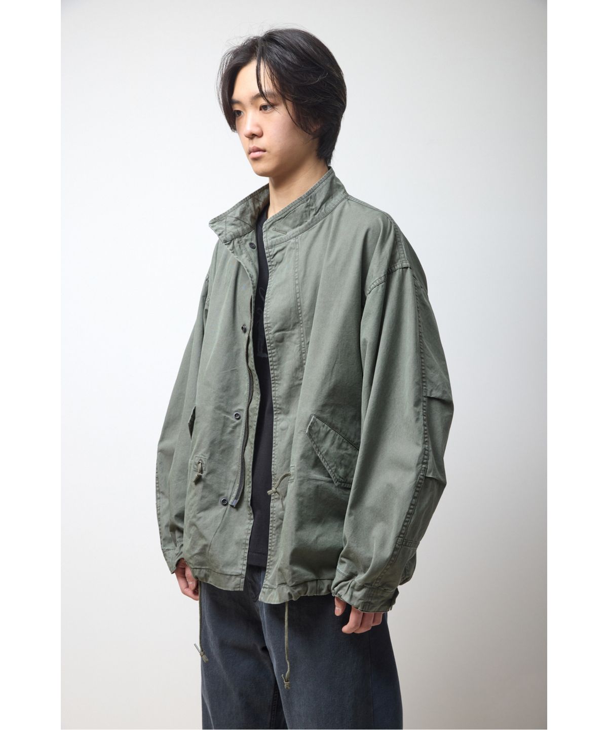 해칭룸(HATCHINGROOM) Short Mods Parka Khaki