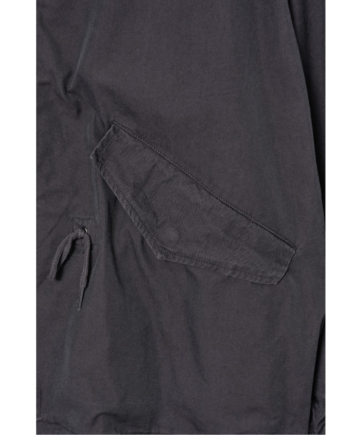 해칭룸(HATCHINGROOM) Short Mods Parka Purple Black