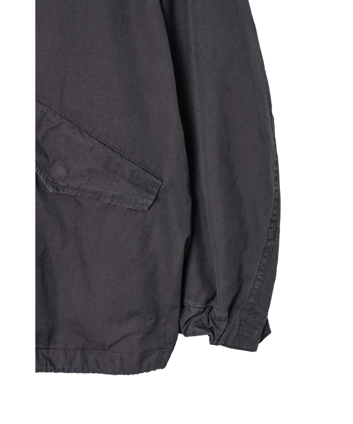 해칭룸(HATCHINGROOM) Short Mods Parka Purple Black