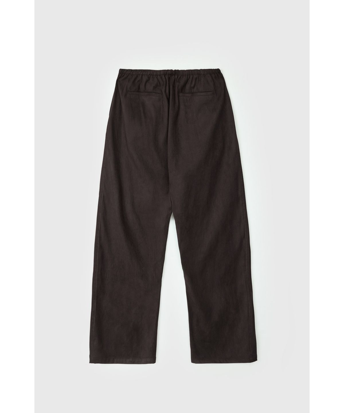 유스(YOUTH) Faux Suede Relaxed Pants - Brown