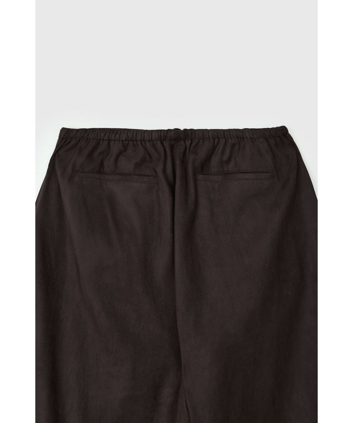 유스(YOUTH) Faux Suede Relaxed Pants - Brown