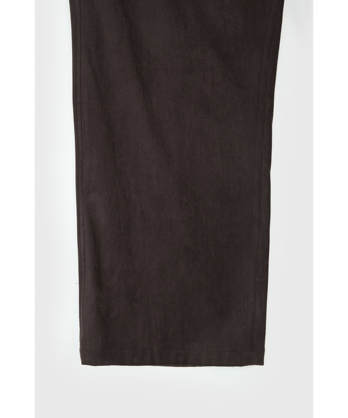 유스(YOUTH) Faux Suede Relaxed Pants - Brown