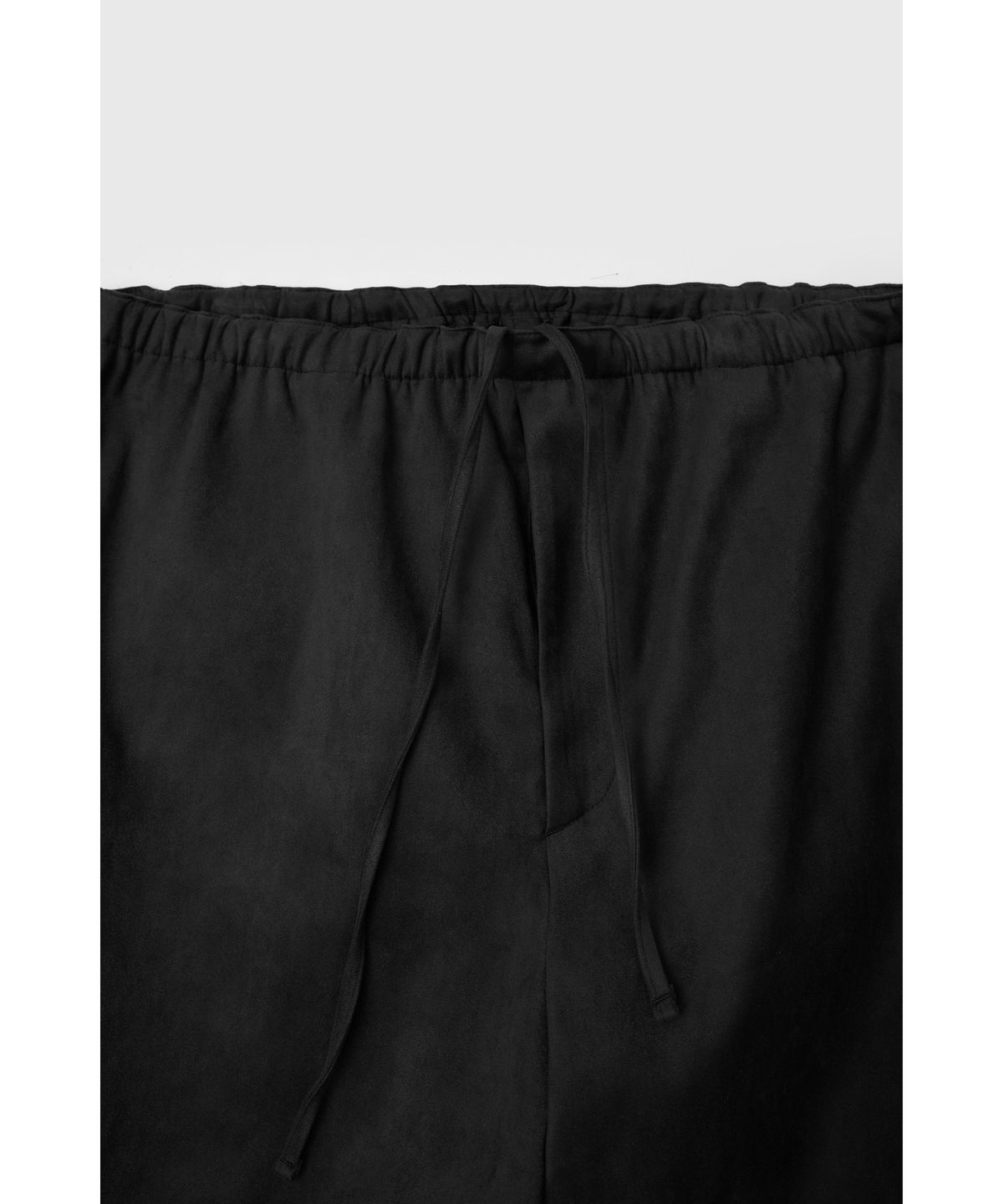 유스(YOUTH) Faux Suede Relaxed Pants - Black