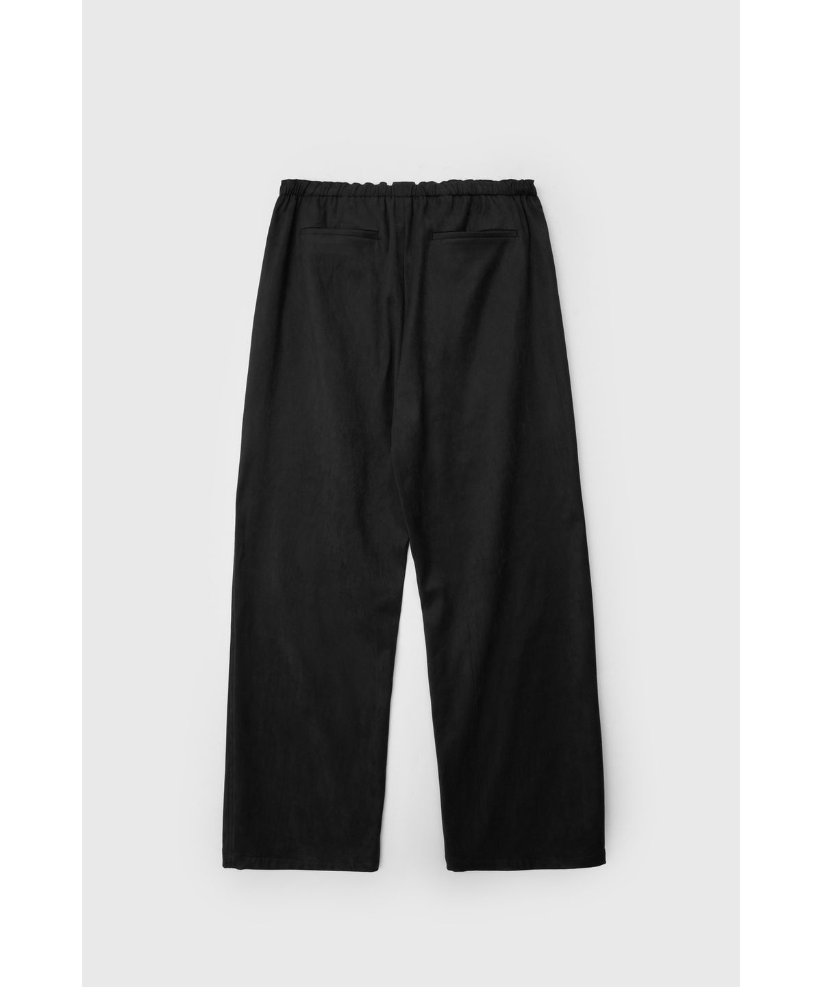 유스(YOUTH) Faux Suede Relaxed Pants - Black