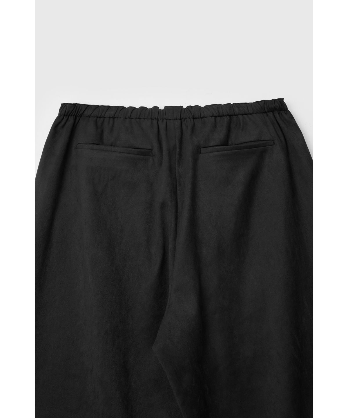 유스(YOUTH) Faux Suede Relaxed Pants - Black