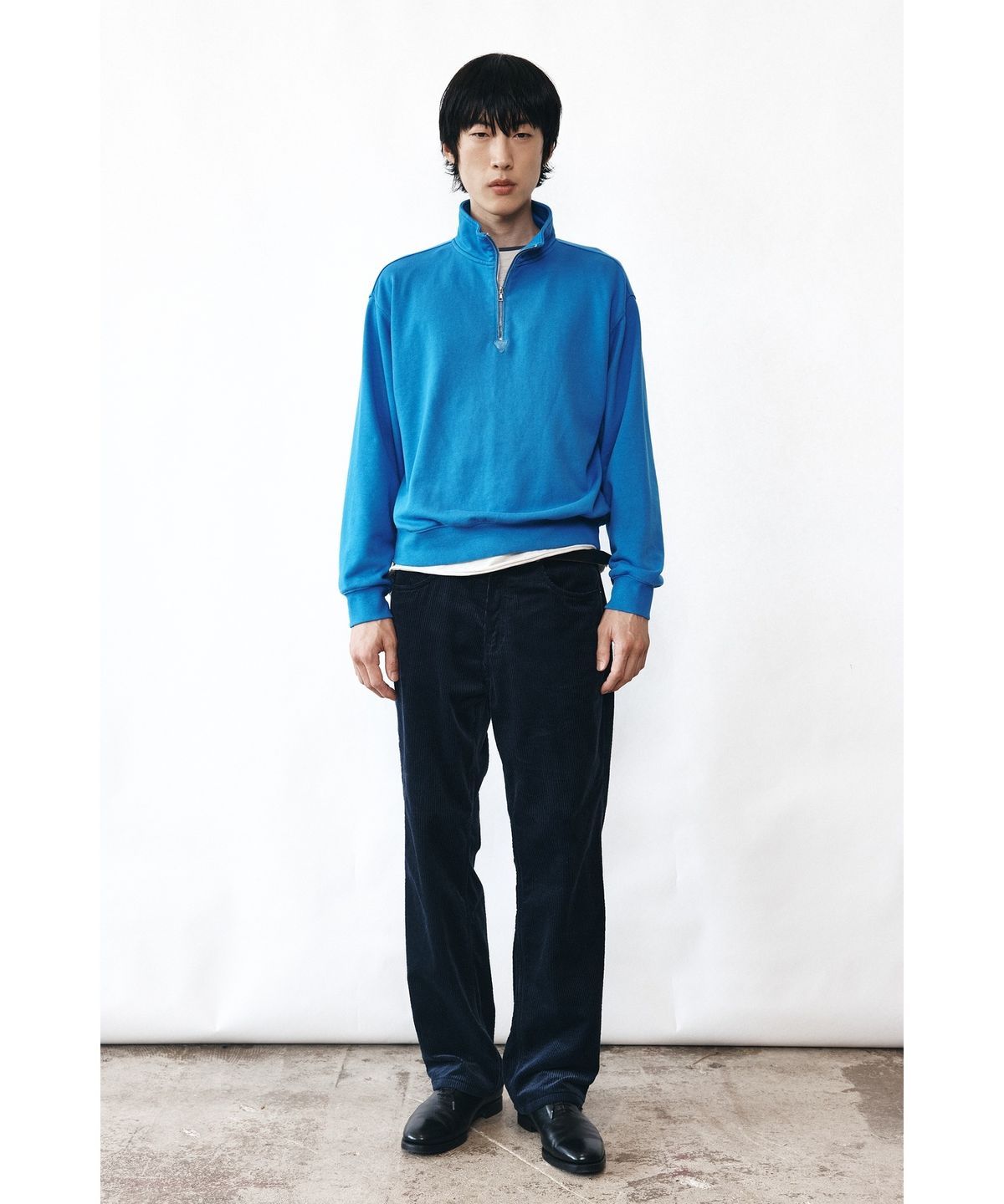 유스(YOUTH) Corduroy 5P Straight Pants - Navy