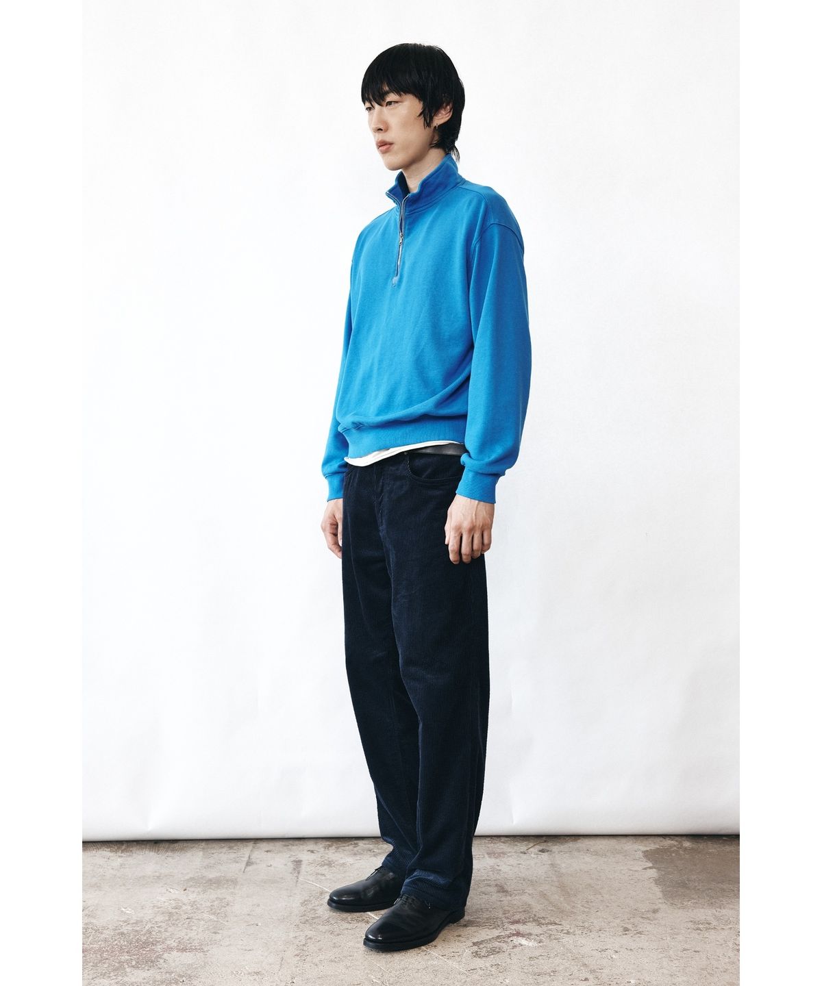 유스(YOUTH) Corduroy 5P Straight Pants - Navy