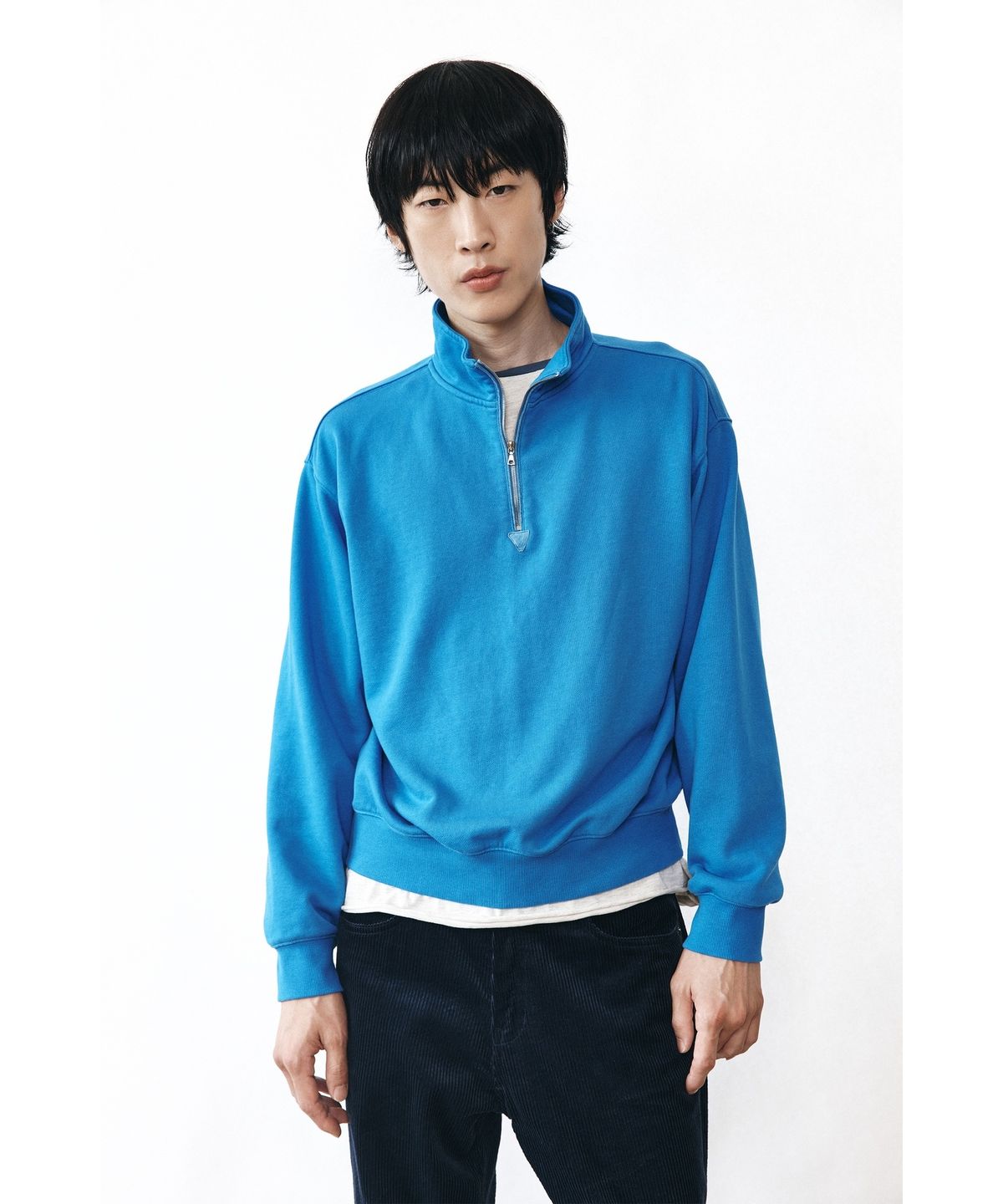 유스(YOUTH) Corduroy 5P Straight Pants - Navy