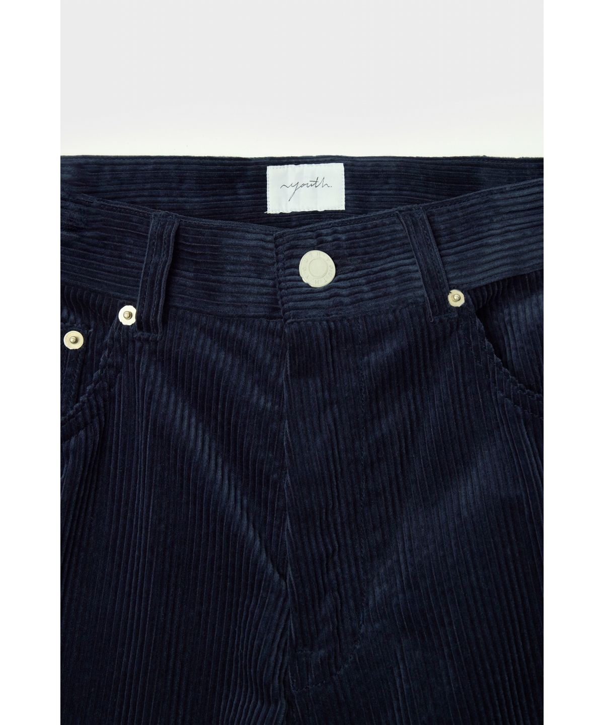 유스(YOUTH) Corduroy 5P Straight Pants - Navy