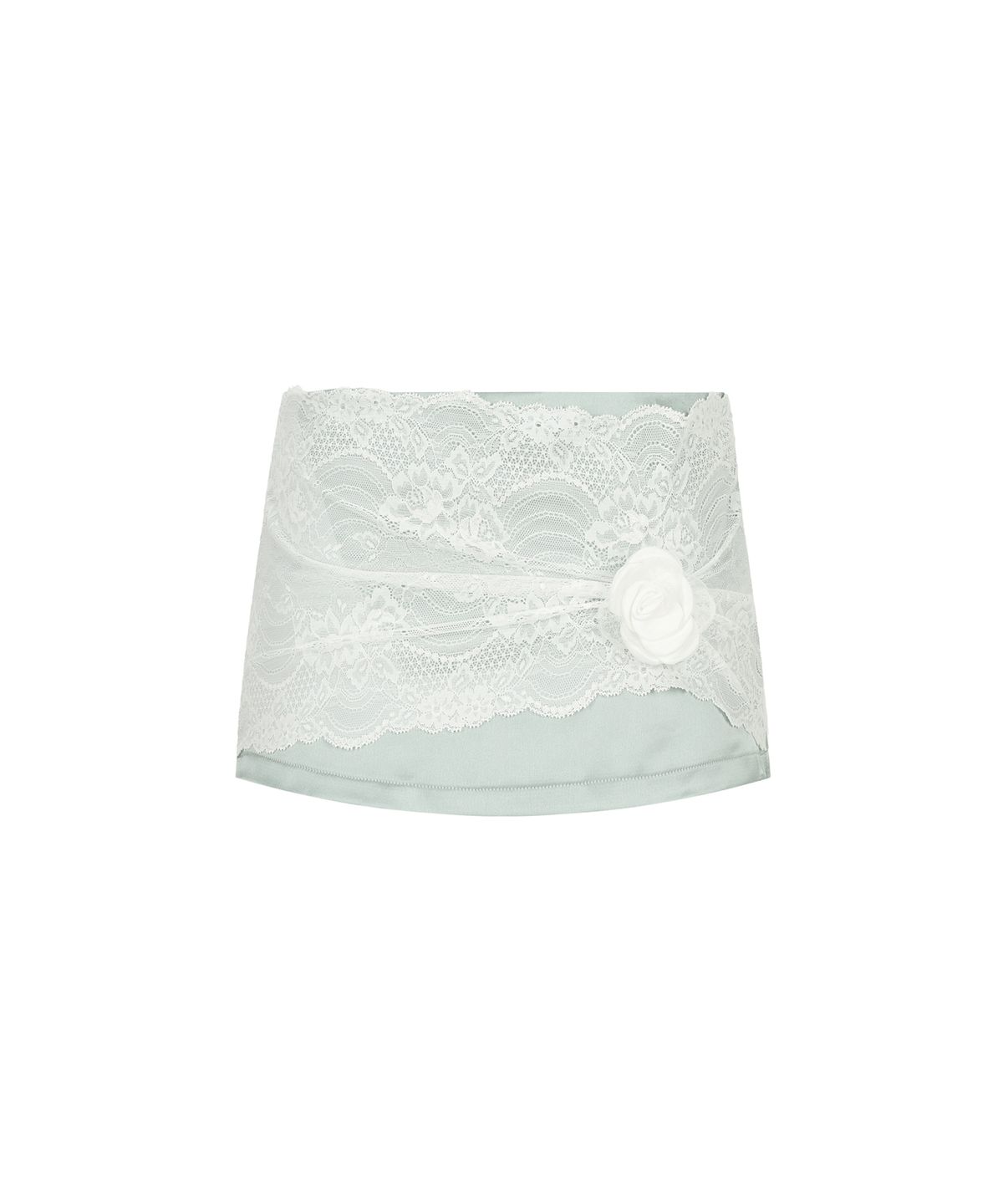 일리오(ILLIO) Mint lace mini skirt