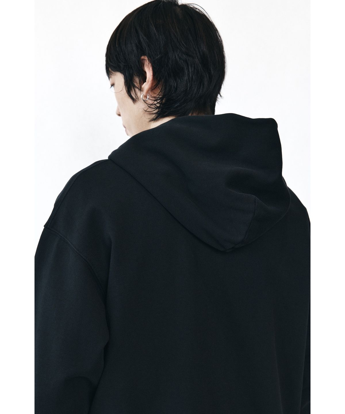 유스(YOUTH) Washed Hooded Zip-up - Black