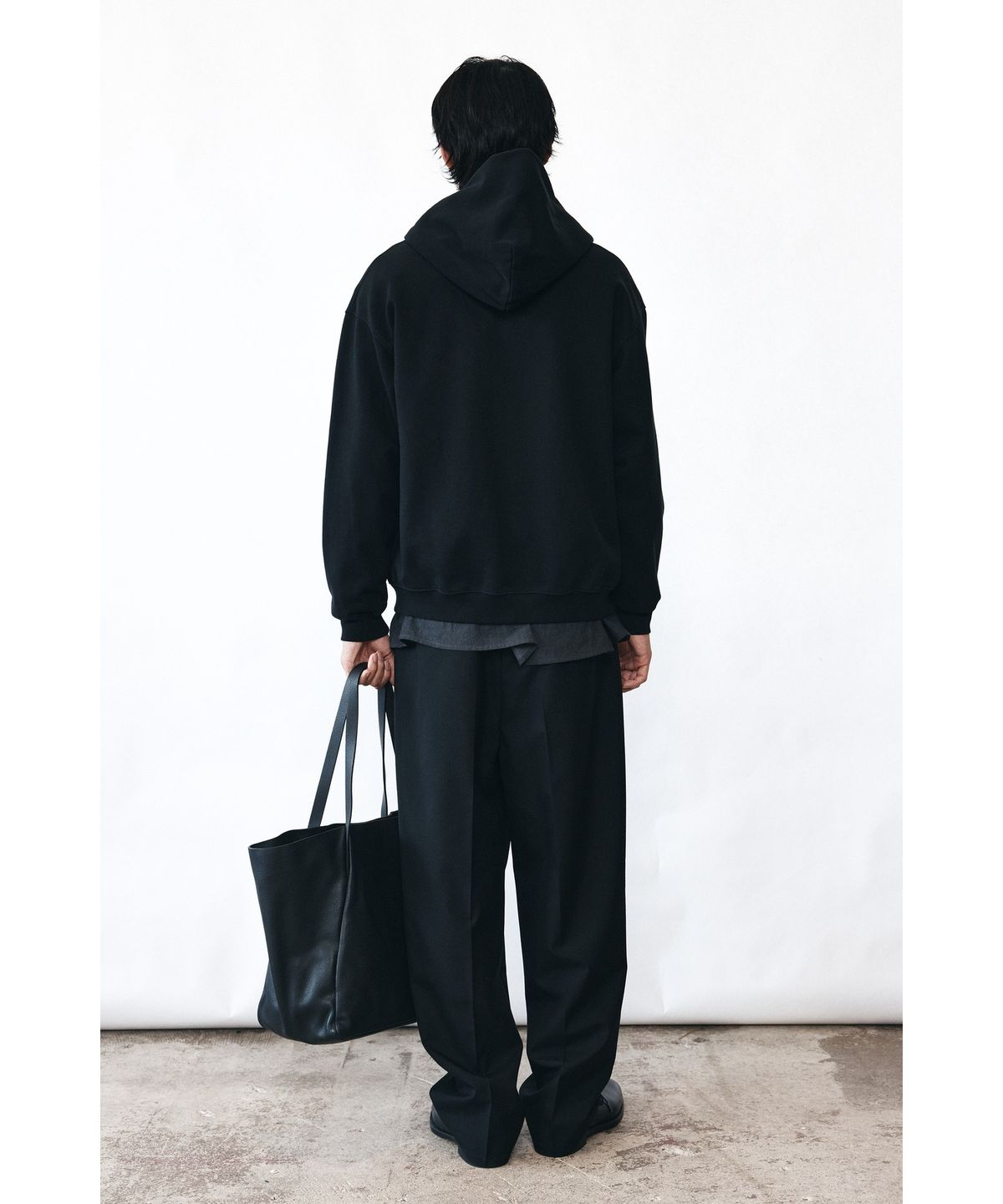 유스(YOUTH) Washed Hooded Zip-up - Black