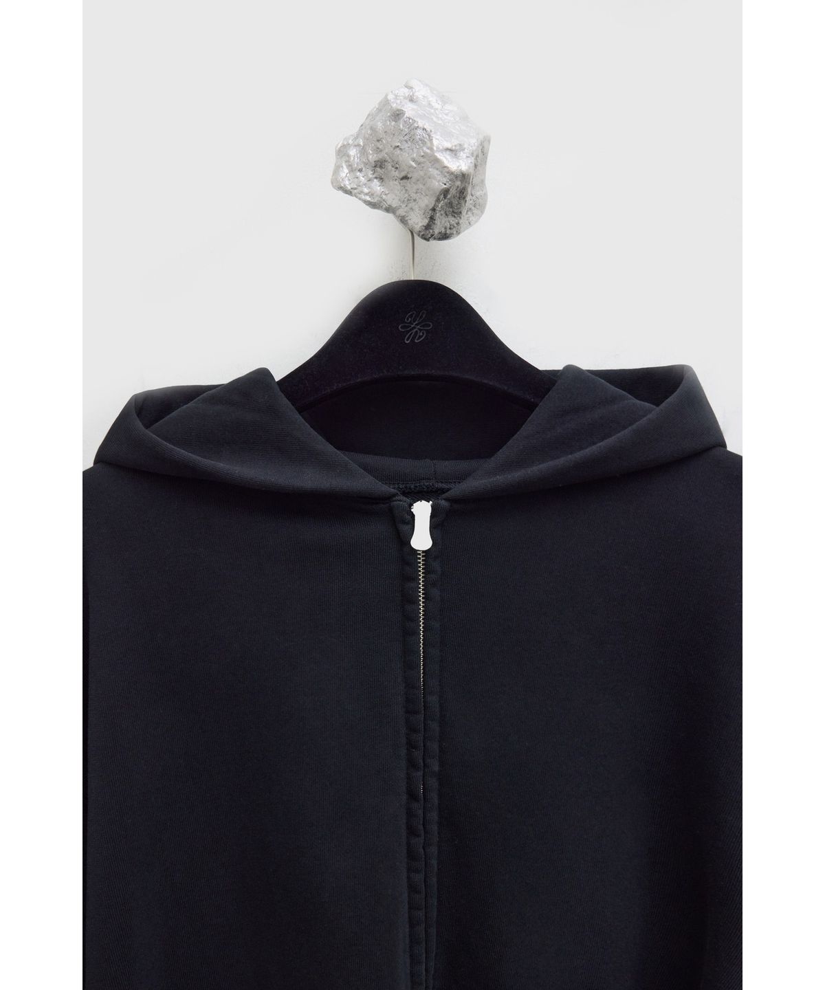 유스(YOUTH) Washed Hooded Zip-up - Black