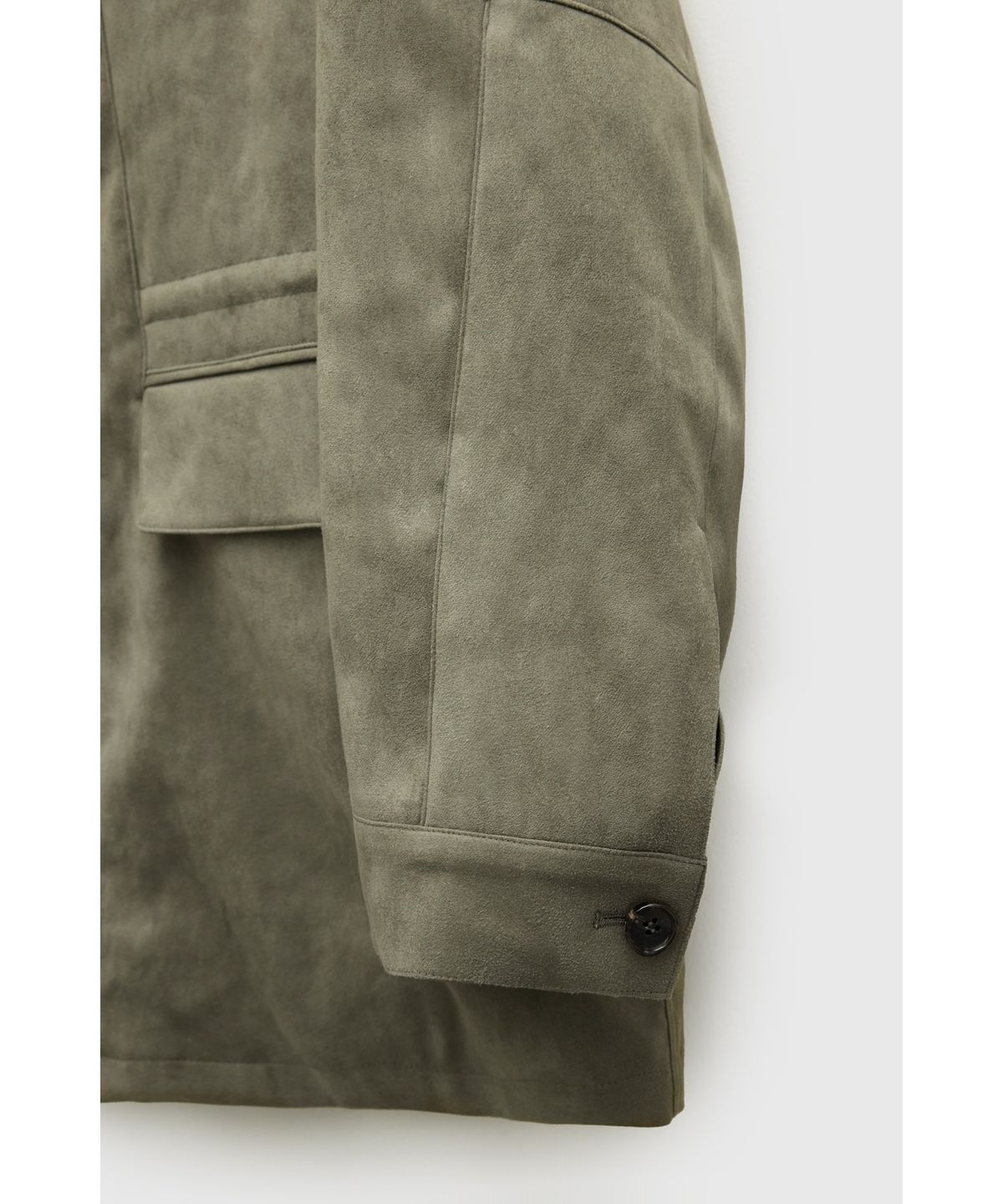 유스(YOUTH) Faux Suede Jacket - Moss