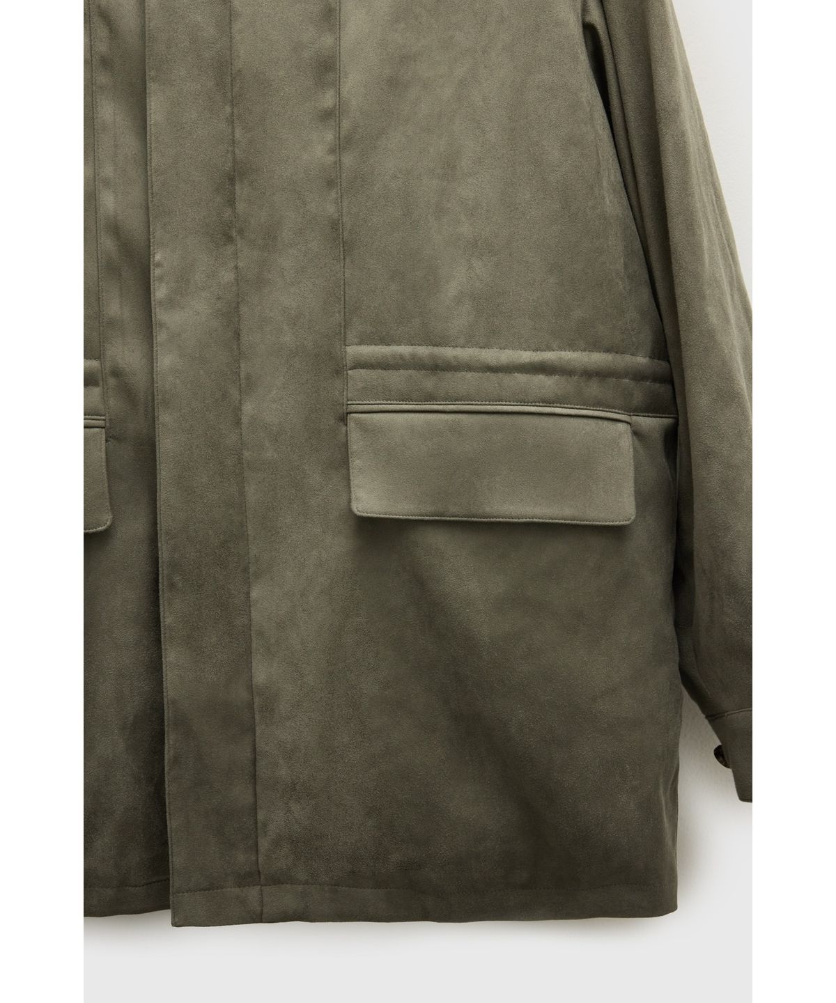 유스(YOUTH) Faux Suede Jacket - Moss