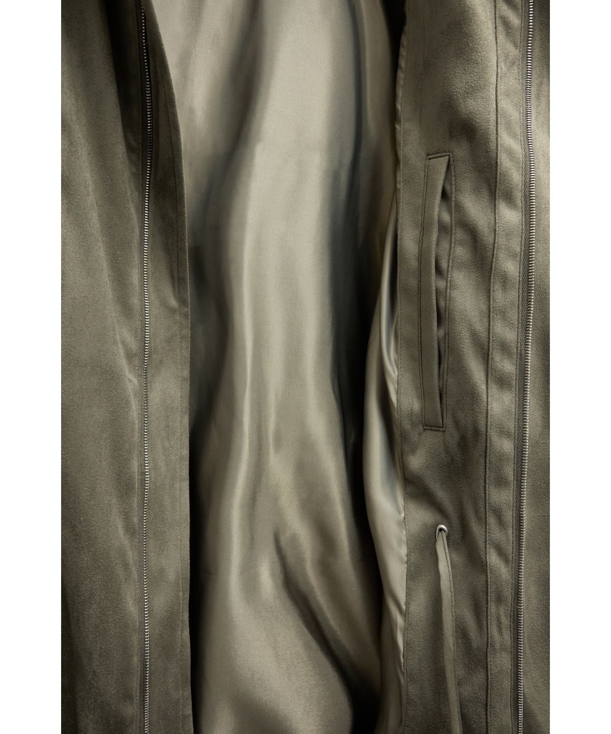 유스(YOUTH) Faux Suede Jacket - Moss