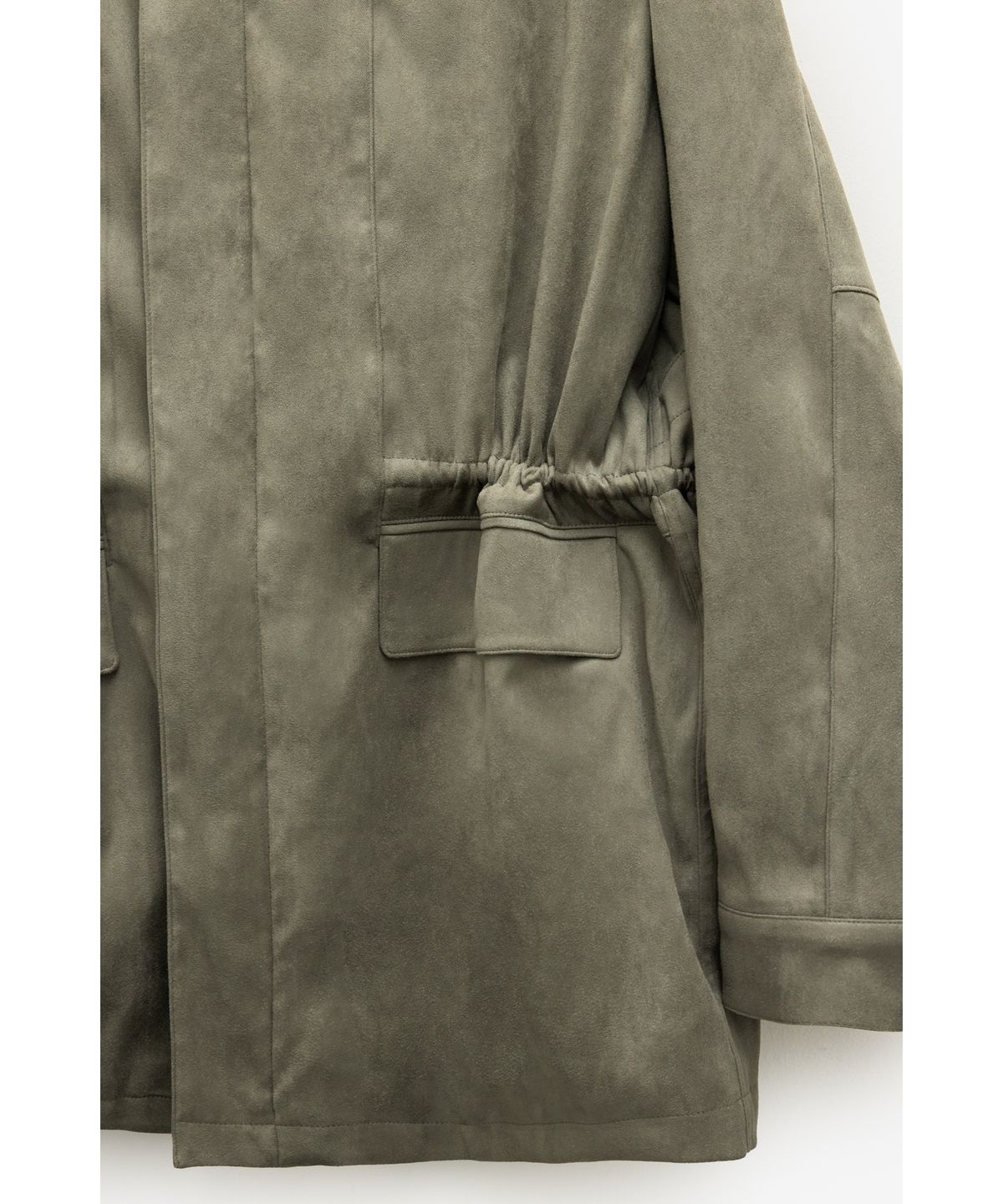 유스(YOUTH) Faux Suede Jacket - Moss