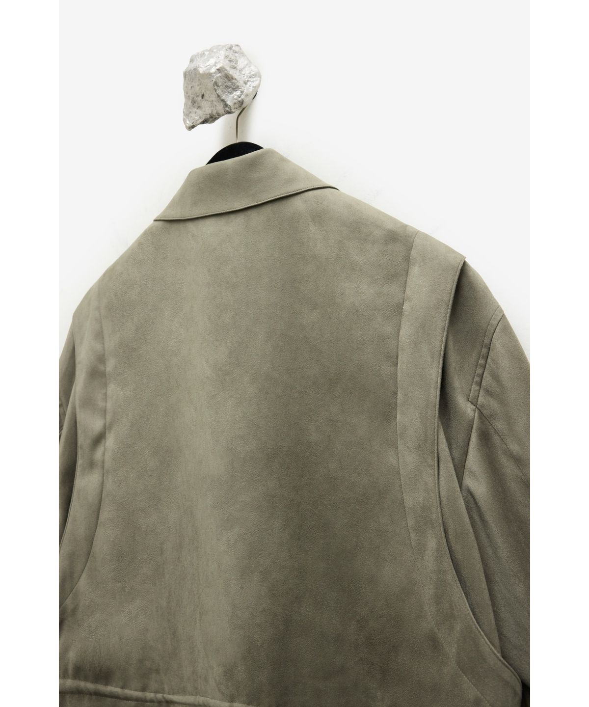유스(YOUTH) Faux Suede Jacket - Moss