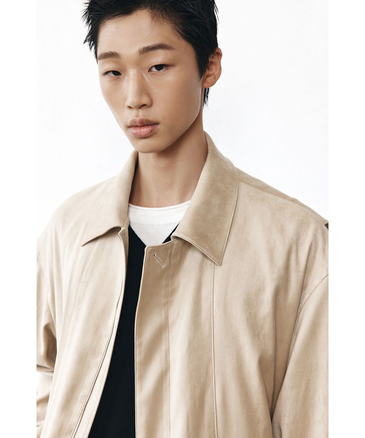 유스(YOUTH) Faux Suede Jacket - Begie