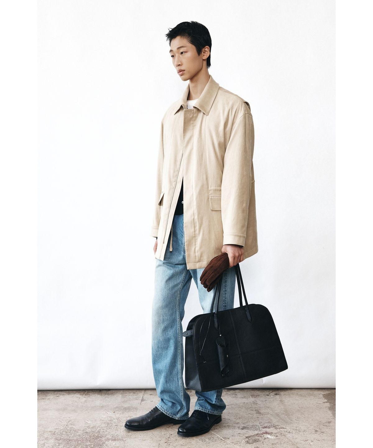유스(YOUTH) Faux Suede Jacket - Begie