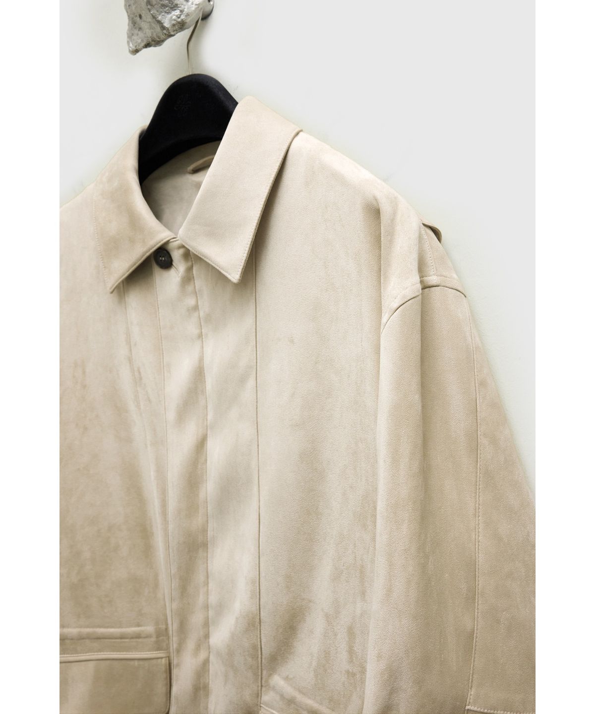 유스(YOUTH) Faux Suede Jacket - Begie