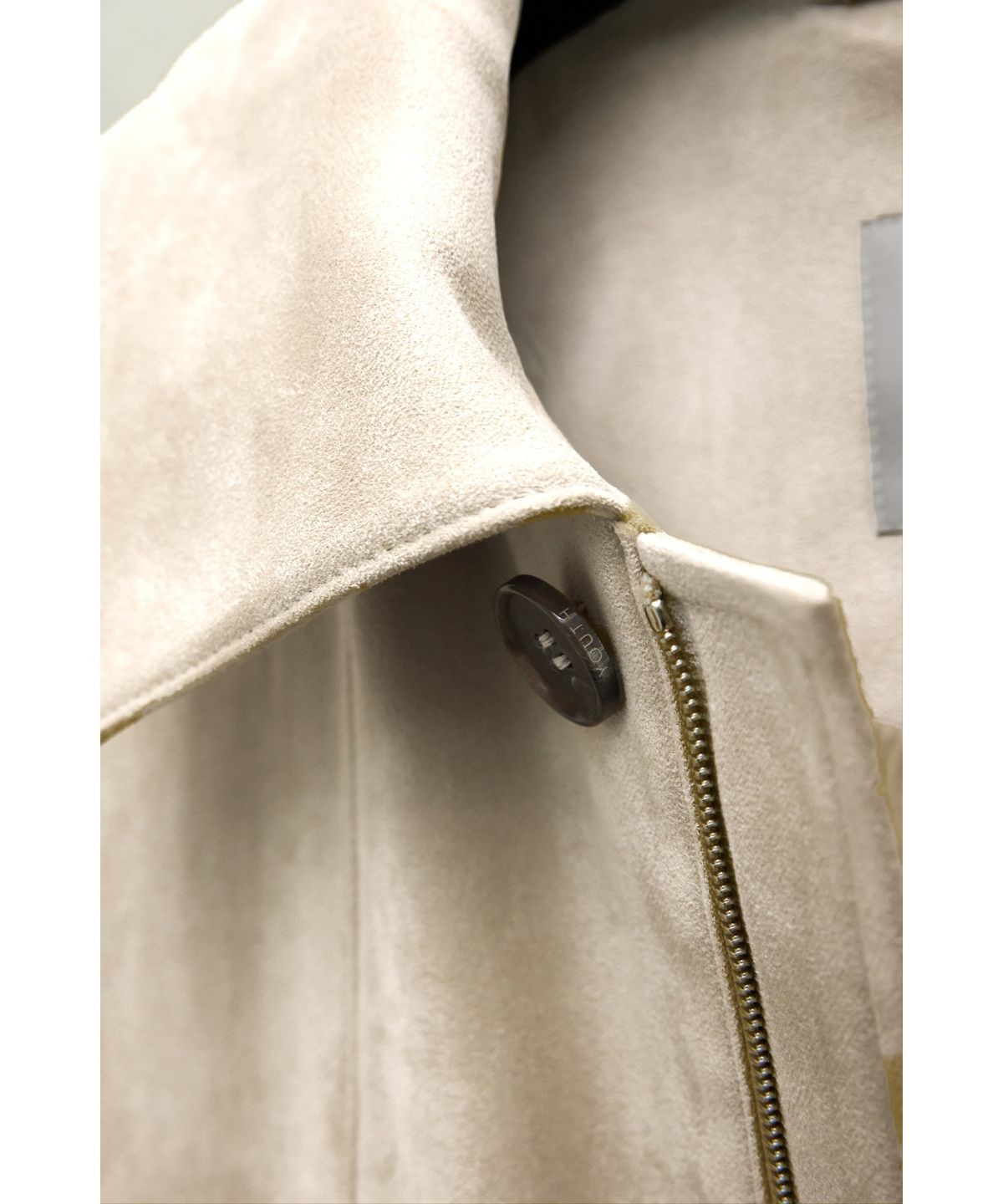 유스(YOUTH) Faux Suede Jacket - Begie