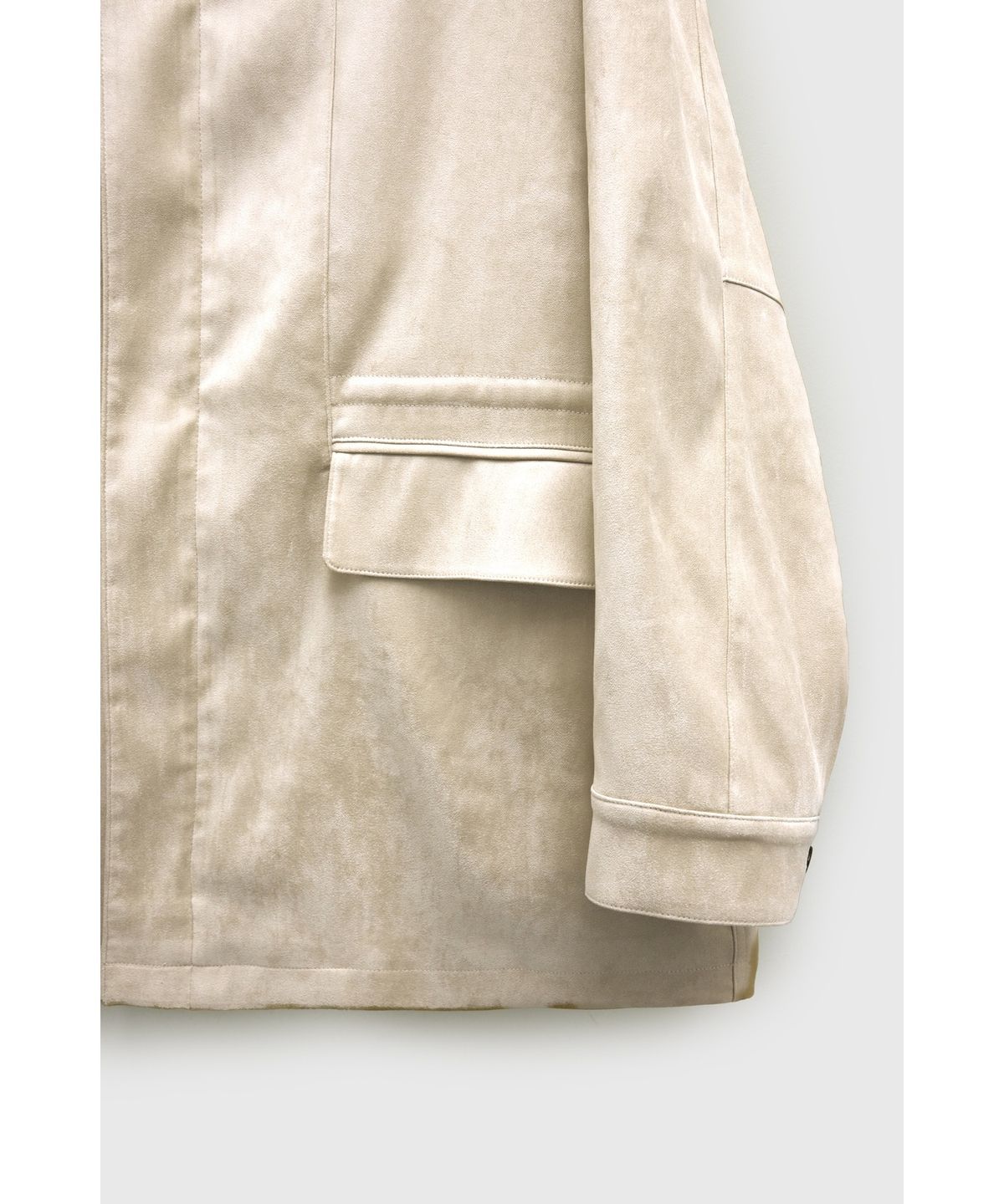 유스(YOUTH) Faux Suede Jacket - Begie